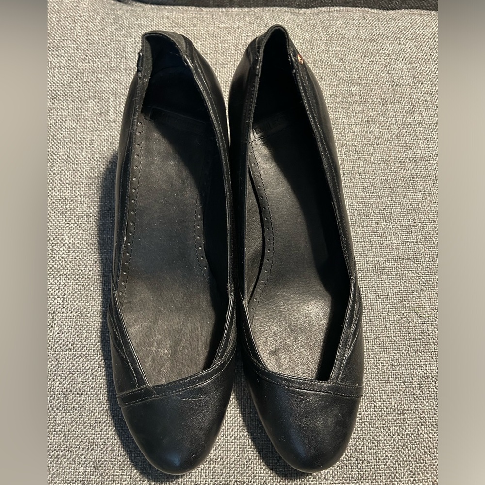 Diesel 3” high heel shoes - black leather - size 40 / US 9.5